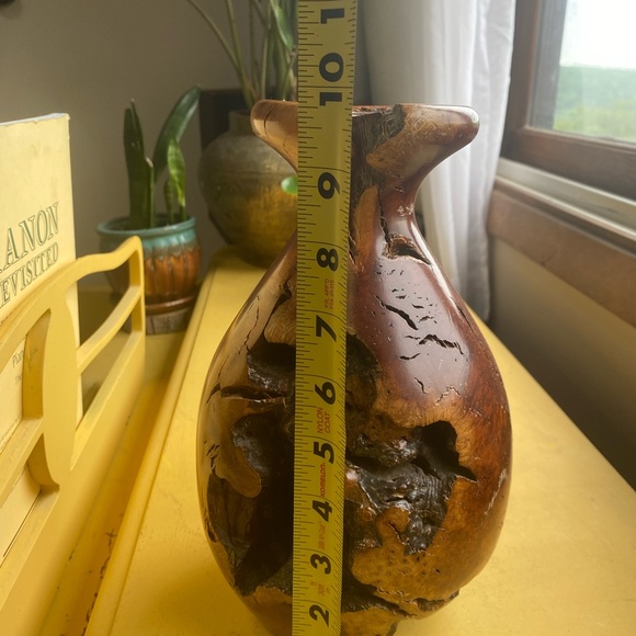 GORGEOUS Burl Wood Vase - Picture 5 of 9